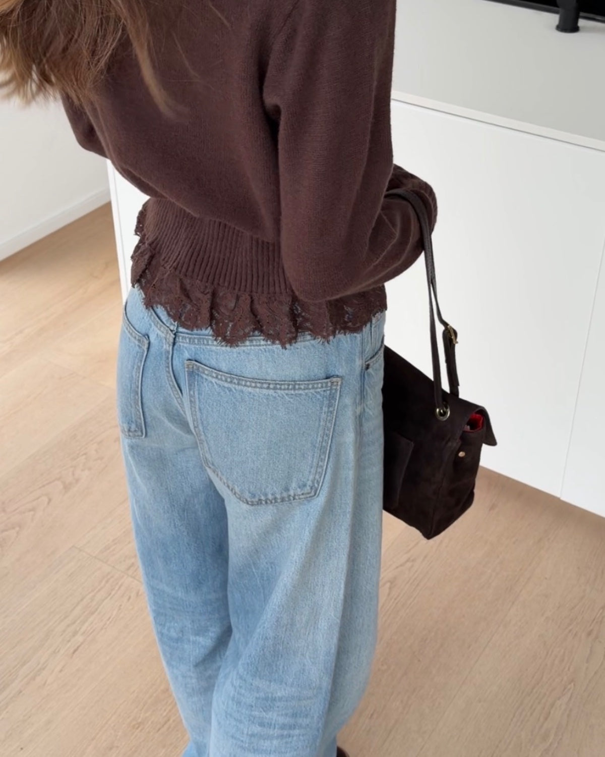 LACE CARDIGAN BROWN – Braun | avenuegirls.de Damenmode