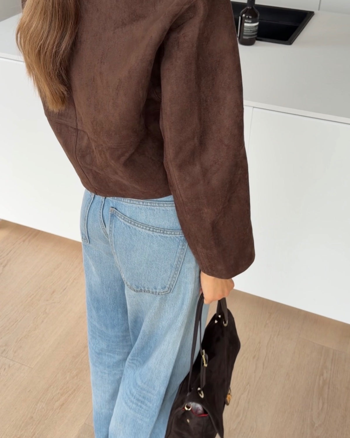 FAUX SUEDE JACKET BROWN – Braun | avenuegirls.de Damenmode
