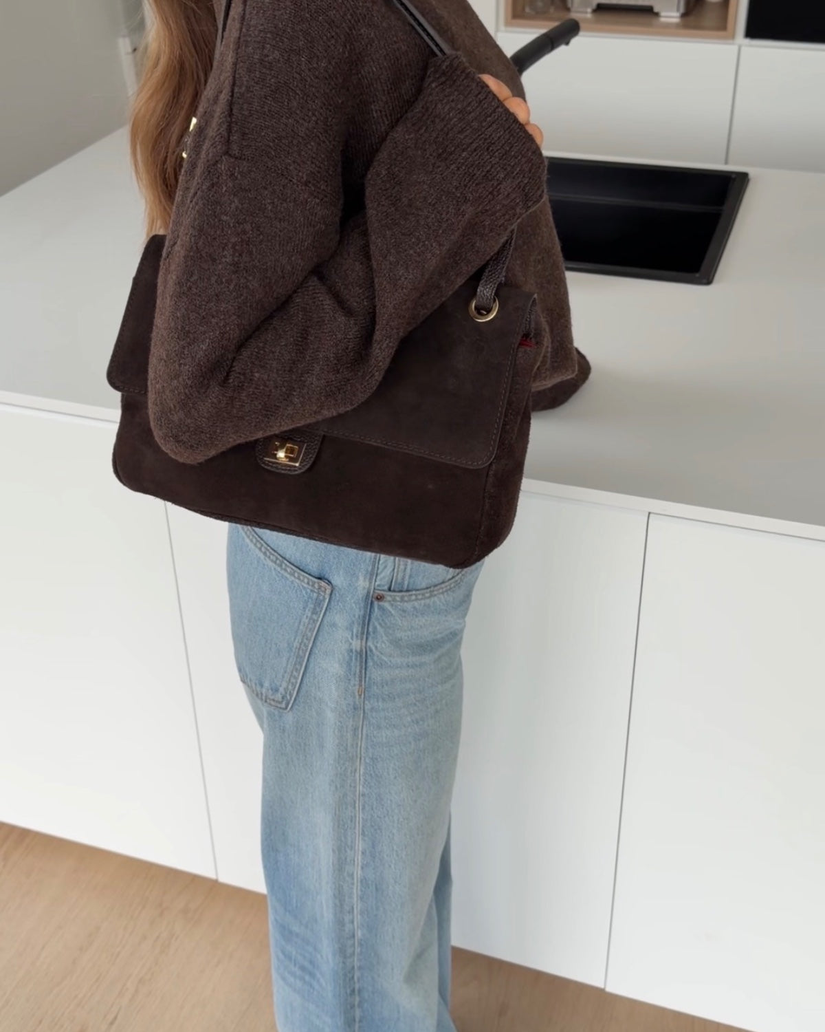 ECHTLEDER HANDBAG DARK BROWN – Dunkelbraun | avenuegirls.de Damenmode