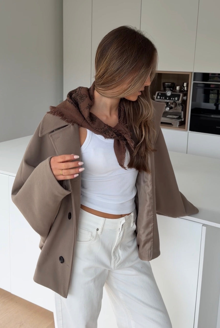 SCARF WHITE CHOCOLATE