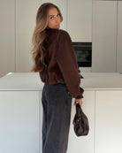 ZIP JACKET BROWN – Braun | avenuegirls.de Damenmode