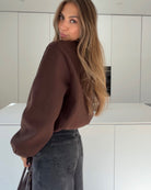 ZIP JACKET BROWN – Braun | avenuegirls.de Damenmode