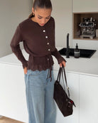 LACE CARDIGAN BROWN – Braun | avenuegirls.de Damenmode