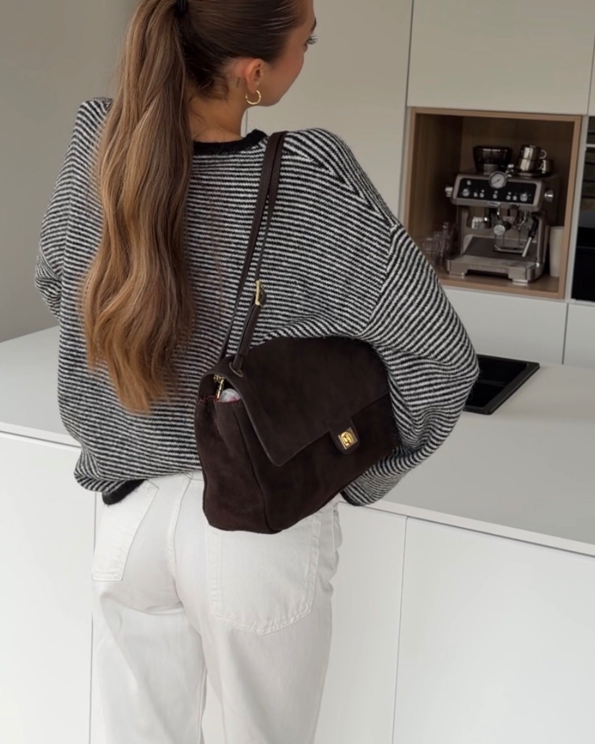 SOFT SMALL STRIPED PULLOVER BLACK-WHITE – Schwarz-Weiß | avenuegirls.de Damenmode
