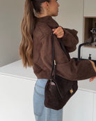 FAUX SUEDE JACKET BROWN – Braun | avenuegirls.de Damenmode