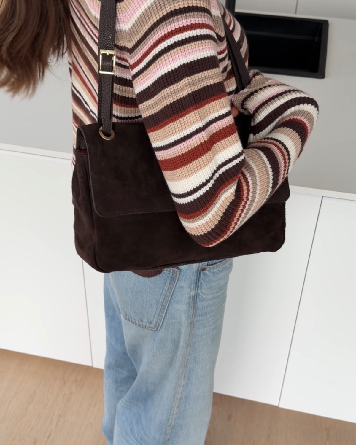 COLORFUL CARDIGAN BROWN-PINK – Braun-Rosa | avenuegirls.de Damenmode