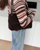 COLORFUL CARDIGAN BROWN-PINK – Braun-Rosa | avenuegirls.de Damenmode