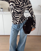 ZEBRA LONGTOP BLACK-WHITE – Schwarz-Weiß | avenuegirls.de Damenmode
