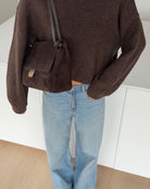 ECHTLEDER HANDBAG DARK BROWN – Dunkelbraun | avenuegirls.de Damenmode