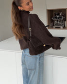 ECHTLEDER HANDBAG DARK BROWN – Dunkelbraun | avenuegirls.de Damenmode